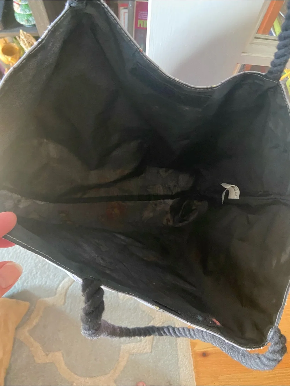 Harry Potter Tote Bag with Black Rope Handles
